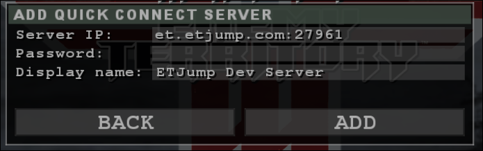 quickconnect add server